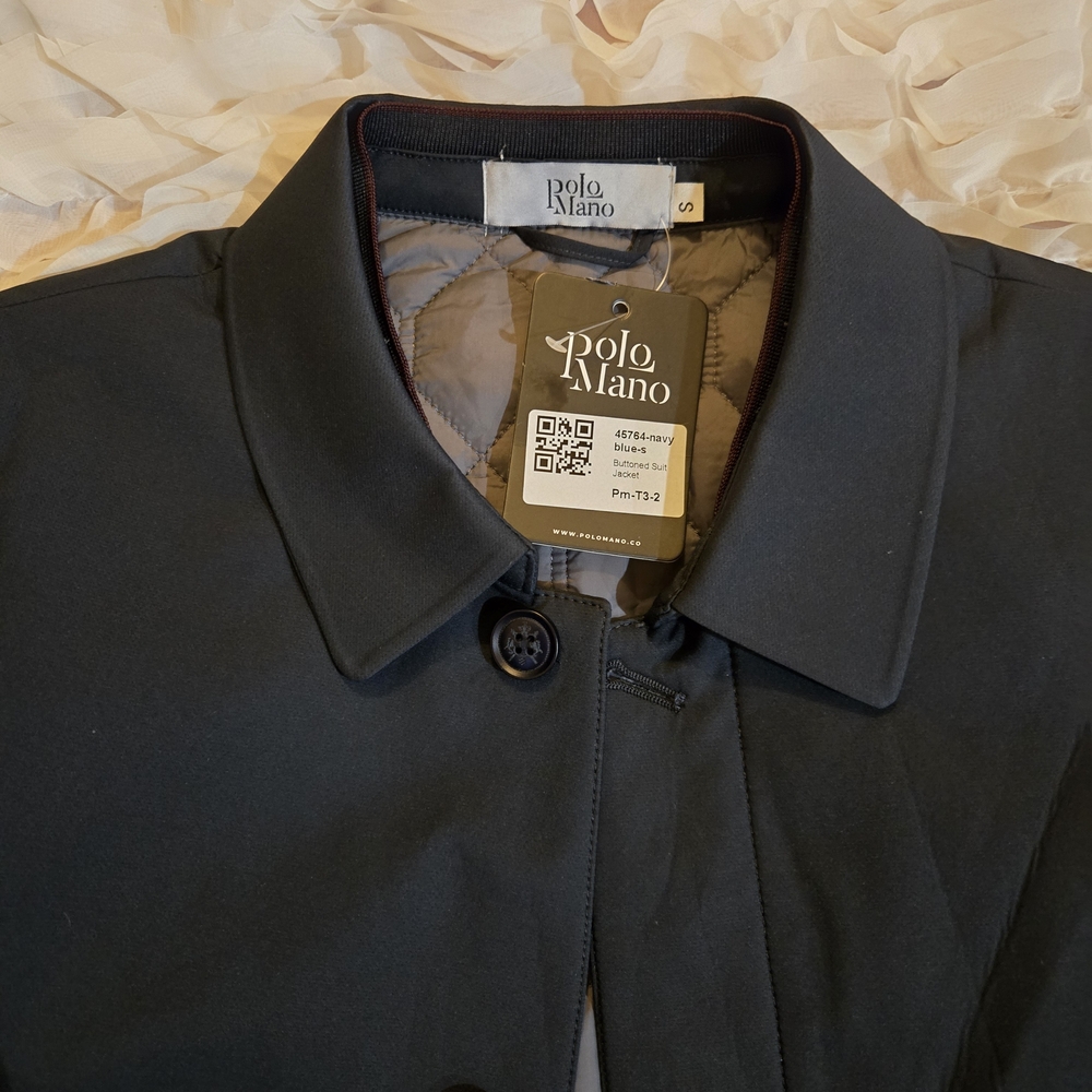 Navy Blue Polo Mano Men's Black Jacket
